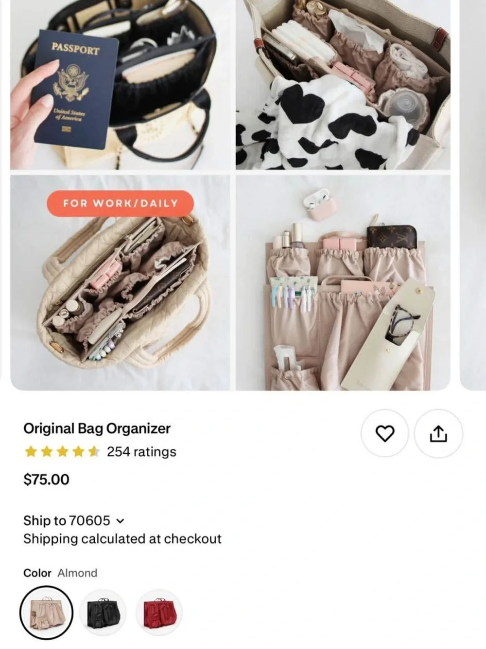 ToteSavvy Original Bag Organizer